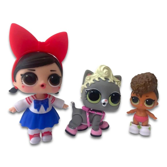 LOL Surprise 3 Pack Lot of 2 Drag Racer, Bunny Wishes, Her Lil Majesty, Fanime - Picture 3 of 14